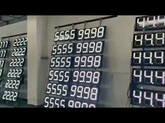DC5V / DC12V Electronic Gas Price Sign Outdoor Digital Gas Price Sign